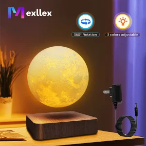 Floating Magnetic Moon Lamp with Rotating LED Light