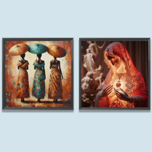 DIY Oil Art Canvas – Paint by Numbers Character Series