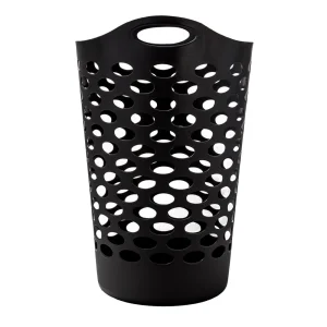 Flexible Laundry Hamper – 2-Pack Round Plastic Organizers with Handles