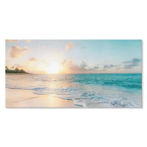 Ocean Beach Sunset Canvas Wall Art