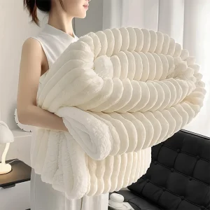 1pc Weighted Sherpa Fleece Blanket