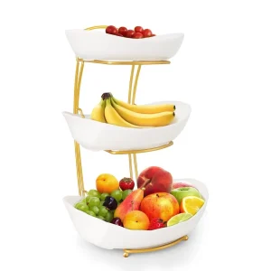 3 Tier Fruit Bowls for Kitchen Counter,
