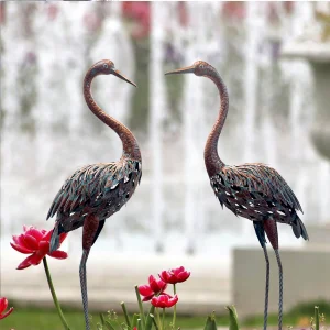 Garden Crane Statue