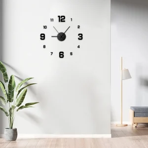 DIY Wall Clock Wall Decal Home Silent Clock