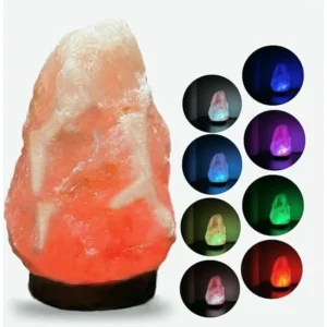 Mini Himalayan Night Light Color Changing Natural Salt Rock Lamp