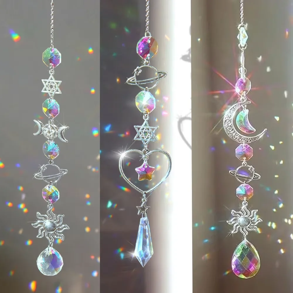 Crystal Wind Chime Rainbow Maker Sun Catcher - Image 1