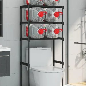 Over The Toilet Storage Cabinet, 3-Tier Metal  Organizer - Thumbnail Image 4