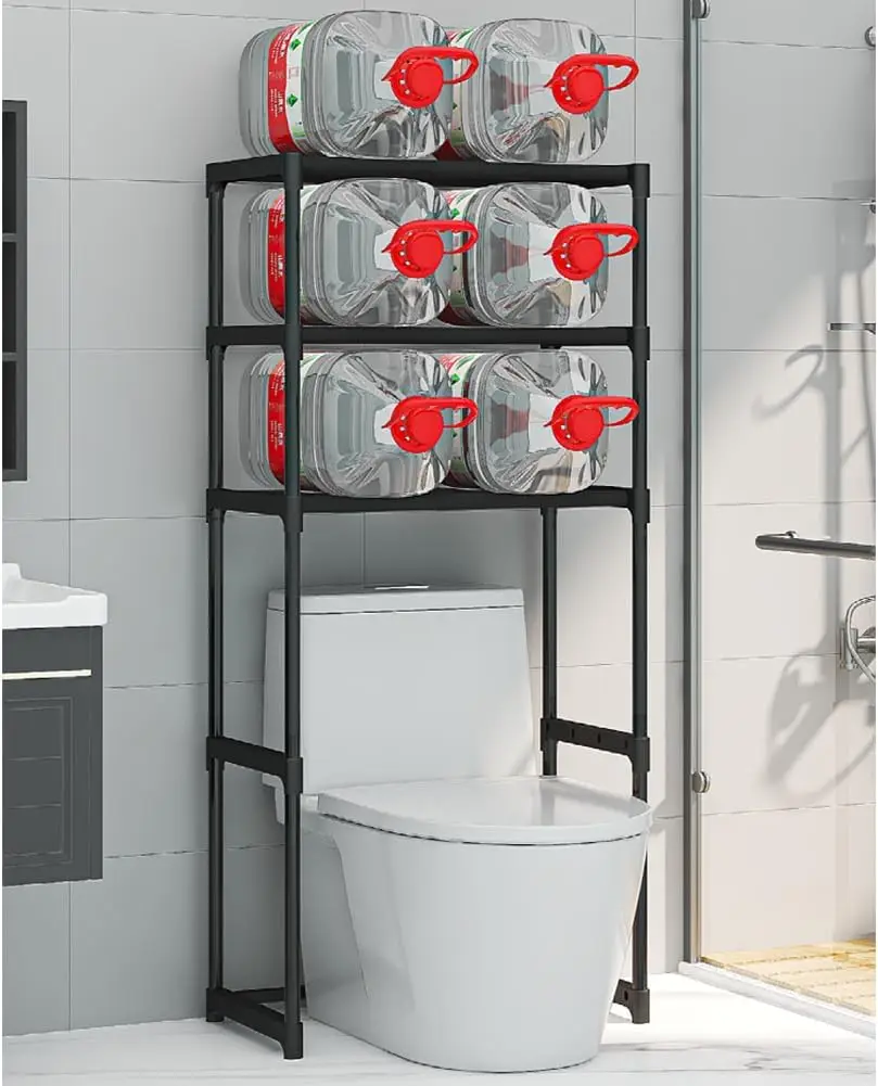 Over The Toilet Storage Cabinet, 3-Tier Metal  Organizer - Image 4
