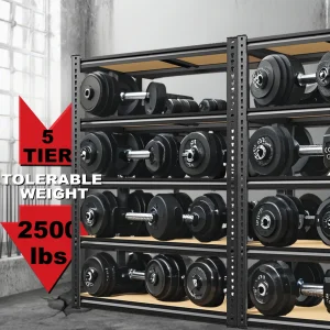 72"/60"H Garage Heavy Duty Adjustable Storage Shelf, 2000LBS Capacity - Thumbnail Image 2