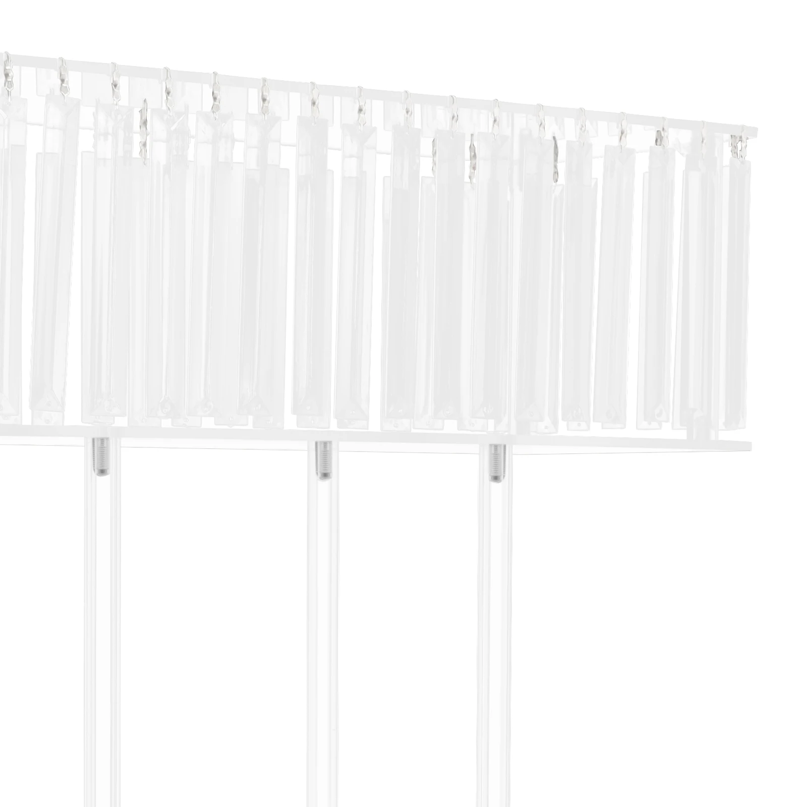 Crystal Flower Stand Clear Wedding Flowers Display Racks 60*20*78cm - Image 3