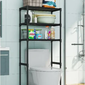 Over The Toilet Storage Cabinet, 3-Tier Metal  Organizer