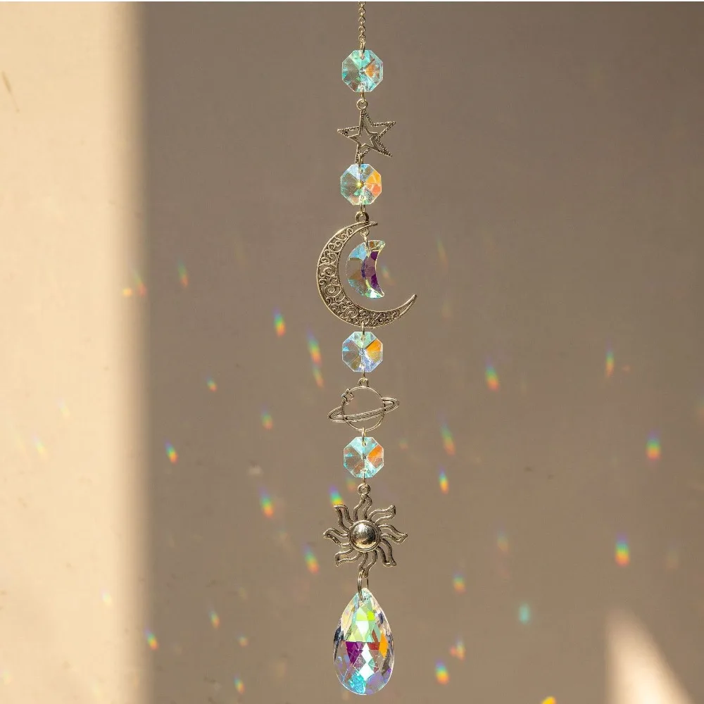 Crystal Wind Chime Rainbow Maker Sun Catcher - Image 2