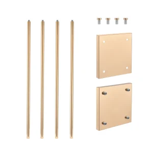 4 Pcs Gold Metal Flower Stand 23.6 in Tall Wedding Aisle Centerpiece - Thumbnail Image 7