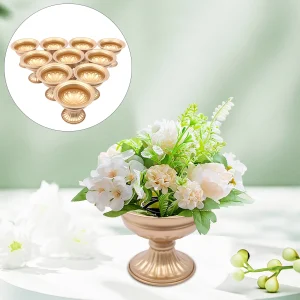 Table Vintage Gold Iron Centerpieces Vase for Weddings