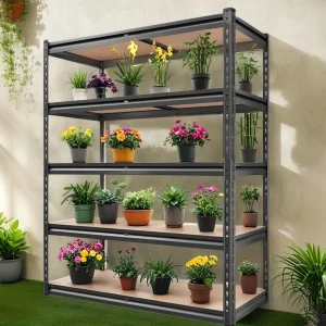 72"/60"H Garage Heavy Duty Adjustable Storage Shelf, 2000LBS Capacity - Thumbnail Image 5