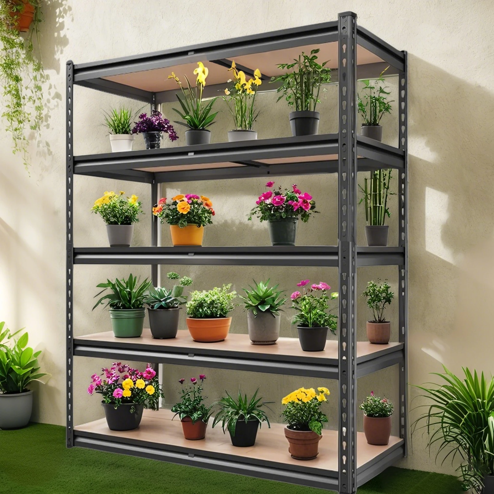 72"/60"H Garage Heavy Duty Adjustable Storage Shelf, 2000LBS Capacity - Image 5
