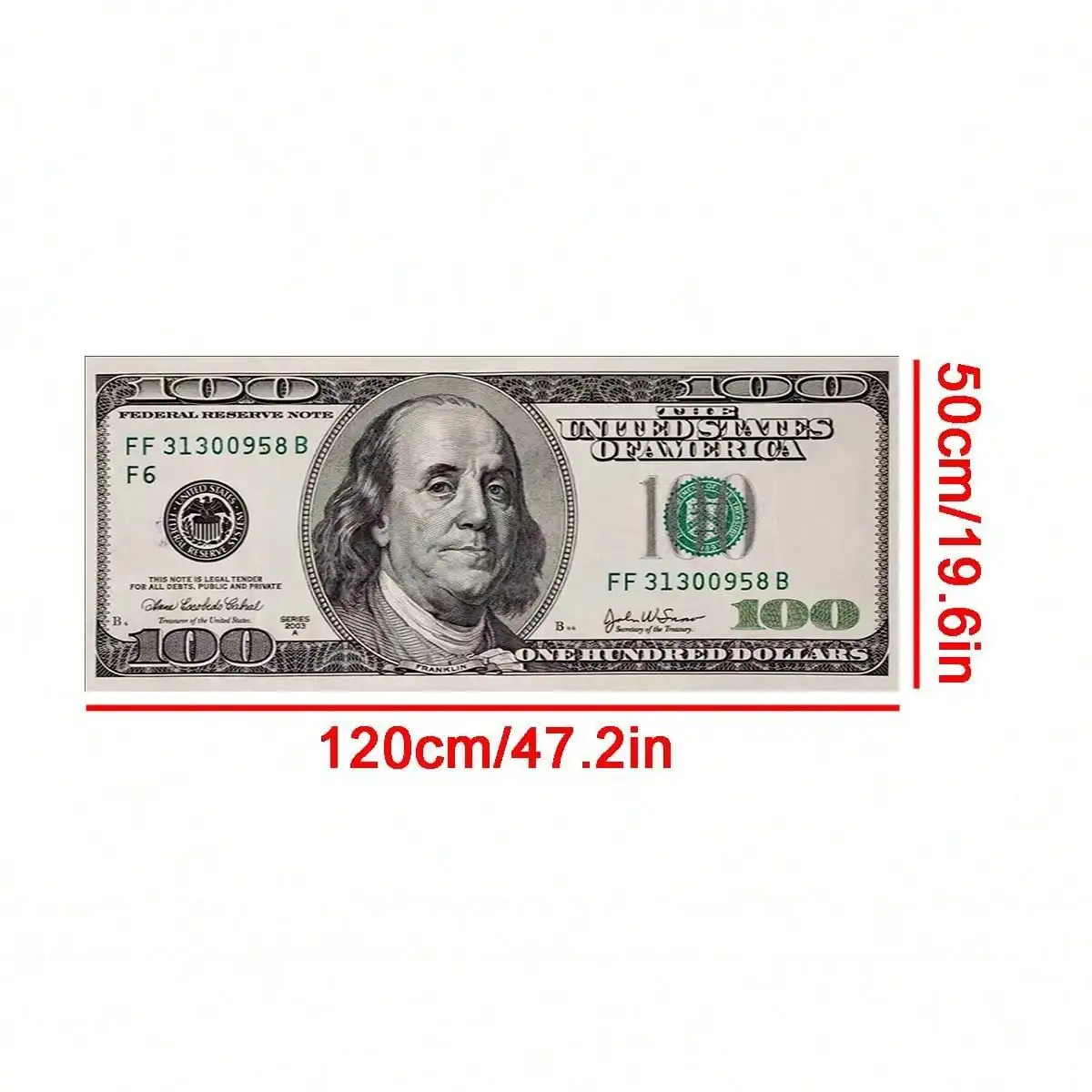 1pc Interesting Portrait & Dollar Bill Pattern Rug,  Washable All Season Bedside Mat - Image 4