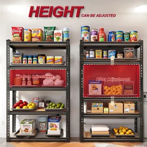 72"/60"H Garage Heavy Duty Adjustable Storage Shelf, 2000LBS Capacity - Thumbnail Image 3