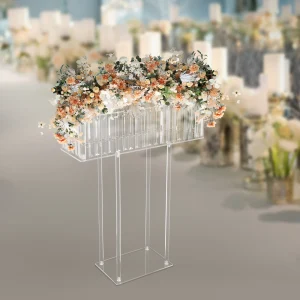 Crystal Flower Stand Clear Wedding Flowers Display Racks 60*20*78cm - Thumbnail Image 4