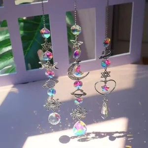 Crystal Wind Chime Rainbow Maker Sun Catcher - Thumbnail Image 3