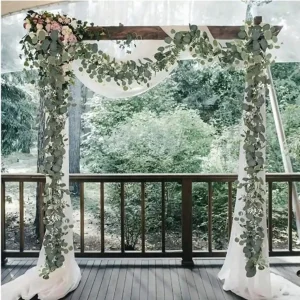 1/3/4/5/6/7/8/9pcs 180cm Eucalyptus Vine Decoration, Made of Nylon Material,