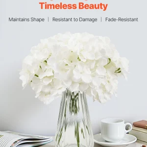 Bulk White Faux Bridal Shower with Stem for DIY Wedding Bouquets - Thumbnail Image 3