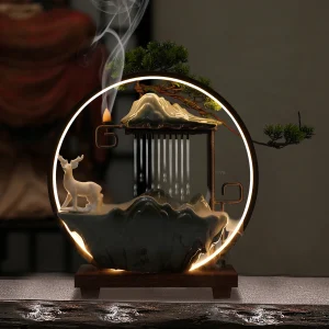 MistBymaocar Decorative Water Fountain Tabletop Fountain LED Light - Thumbnail Image 2