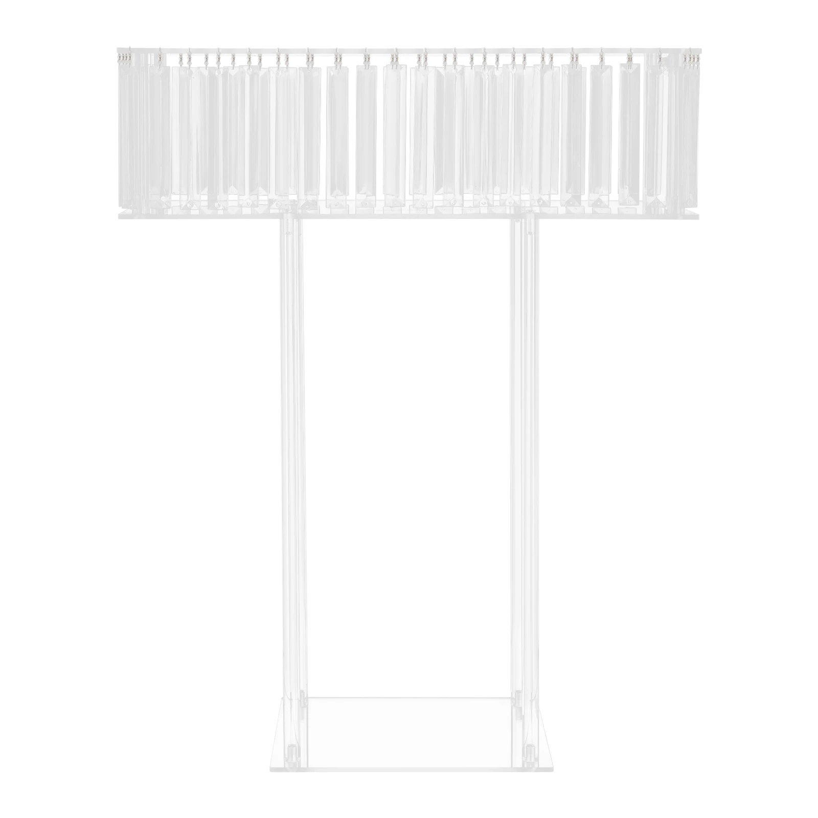Crystal Flower Stand Clear Wedding Flowers Display Racks 60*20*78cm - Image 2