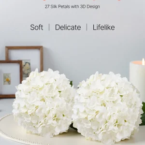 Bulk White Faux Bridal Shower with Stem for DIY Wedding Bouquets - Thumbnail Image 2