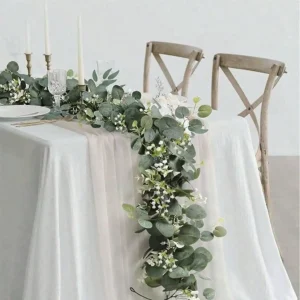 1/3/4/5/6/7/8/9pcs 180cm Eucalyptus Vine Decoration, Made of Nylon Material, - Thumbnail Image 3