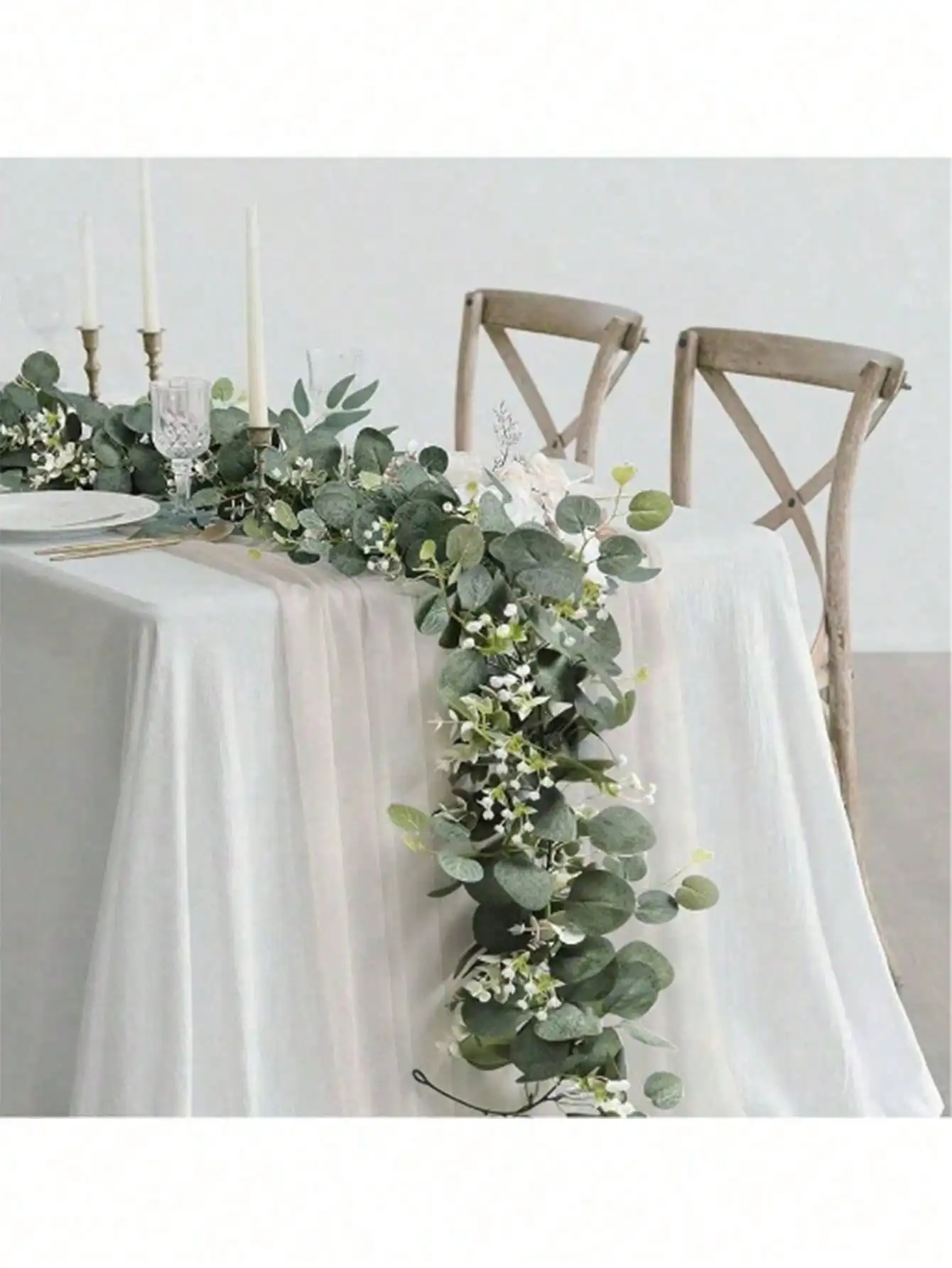 1/3/4/5/6/7/8/9pcs 180cm Eucalyptus Vine Decoration, Made of Nylon Material, - Image 3