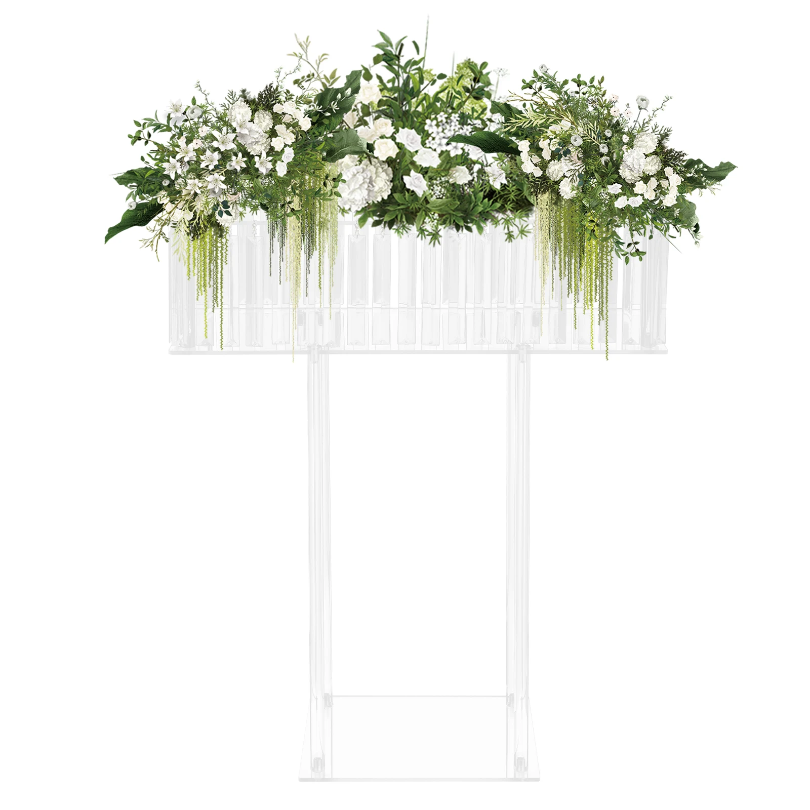 Crystal Flower Stand Clear Wedding Flowers Display Racks 60*20*78cm - Image 6