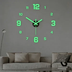 Glow-In-The-Dark DIY Wall Clock Creative Design