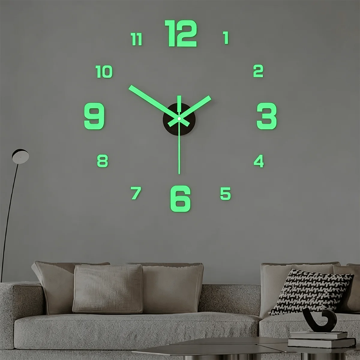 Glow-In-The-Dark DIY Wall Clock Creative Design - Image 1